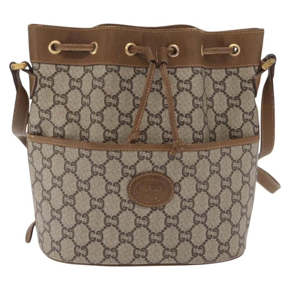 Gucci GG Plus Shoulder Bag Beige